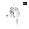 Grohe 29106001 Concetto Diverter Trim, Starlight Chrome