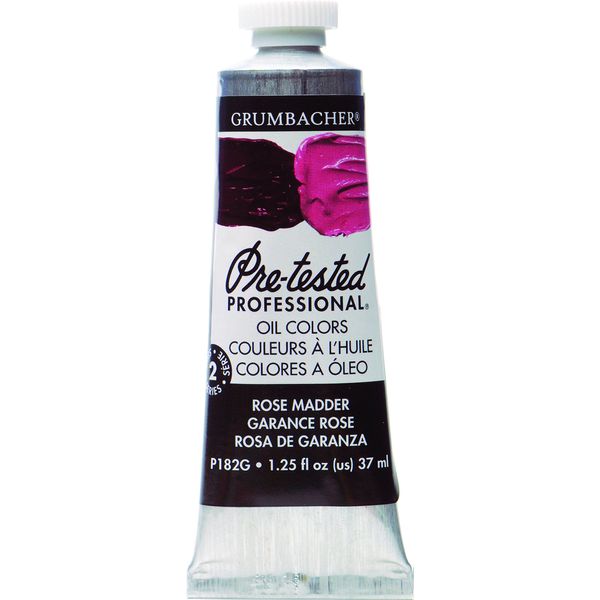 Grumbacher Pre-Tested Oil Paint, 37ml/1.25 Ounce, Rose Madder Hue (P182G)