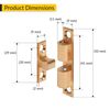 Brixwell QILO-003 Twin Ball Catch 2" Length 0.43" Depth 2" Height Bright Brass