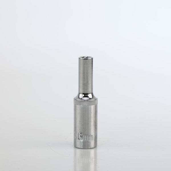 JOVANT Impact Socket 3/8" Drive Metirc 6mm 6 Point Socket, Chrome Vanadium Steel Internal Hex Socket for Wrench/Drill/Driver, 1 PC