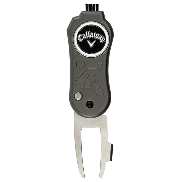 Callaway 4-in-1 Blade Divot Repair Tool - Black Switch Blade 4-Function Golf Divot Tool