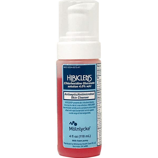 Hibiclens Antiseptic Antimicrobial Skin Cleanser 4oz Foam Pump