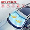 For Ford Foldable Car Sun Shade UV Windscreen Front Window Cover Visor - Silver