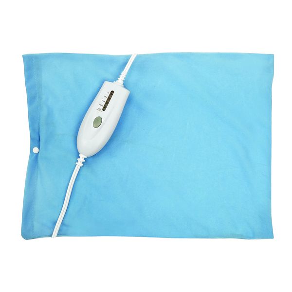 Thera|Care Electric Heating Pad | Dry Heat Only | 4 Heat Settings | 12" x 15",Blue