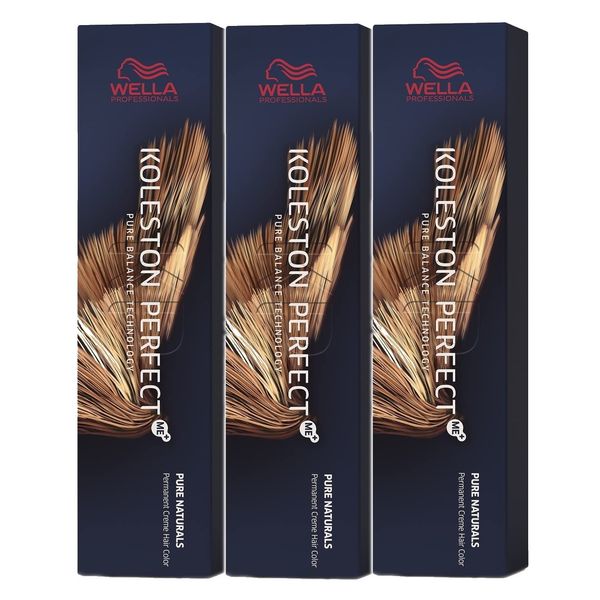 Wella Koleston Perfect ME+ 8/41 Light Blonde Red Ash 60 ml Pack of 3