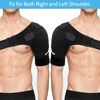 ipow Adjustable Unisex Shoulder Support Brace Strap Fits Left or Right Shoulder Helps Shoulder Stability - M
