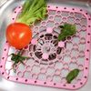Kitchen Sink Mat, PP Plastic Large Sink Protector Mat Practical Drainer Mat Regular Dish Draining Mat Non-Slip Mat, Green