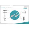 Digitus LAN Cable Cat 6-10m - Slim - RJ45 Network Cable - U/FTP Shielded - Compatible with Cat6A - Grey