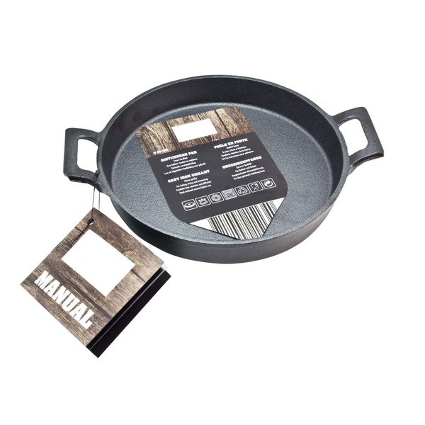 Spetebo Cast Iron Grill Pan Cast Iron Serving Pan Cast Iron Pan