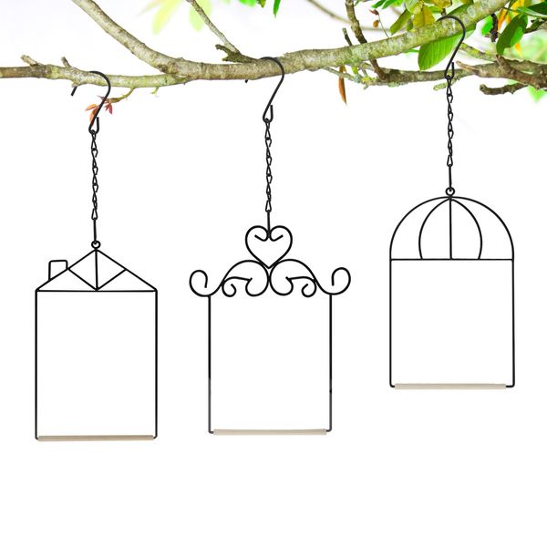 3 Pack Hummingbird Swing Hummingbird Perch Bird Swing Metal Frame Metal Frame Hummingbird Swing with Wooden Dowel Outdoor Bird Perch (3PK)