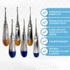6x German STR & CRV Dental Surgery Extraction Luxating Elevators 1.5mm, 3mm, 5mm