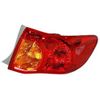TYC Right Tail Light Assembly Compatible with 2009-2010 Toyota Corolla