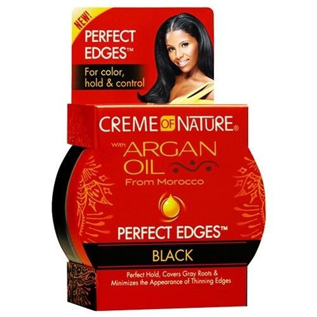 Creme of Nature Argan Oil Perfect Edges Black 2.25 oz