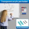 Wall Mounted Dry Erase Marker Holder for Remotes Pens for Classroom Organization