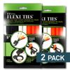 UT Wire 5" Flexi Ties Cable Wrap - (Orange/Gray/Black) - 16 Count