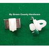 2 Silent Gliss twist and turn curtain track end stops