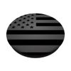 Black & Gray American Flag Patriotic Design PopSockets Adhesive PopGrip