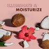 Shea Moisture Coconut & Hibiscus Massage Oil and Body Oil for Dry Skin, Bath Oil with Coconut Oil and Vitamin E Oil for Skin, 8 oz