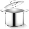 Nutrichef ACNCSSX45POT8Q 8-Quart Stock Pot With Lid