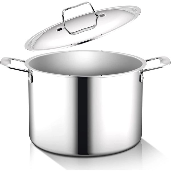 Nutrichef ACNCSSX45POT8Q 8-Quart Stock Pot With Lid