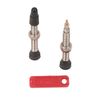 ZEFAL Tubeless Valves Pair, Silver/Black, 45mm