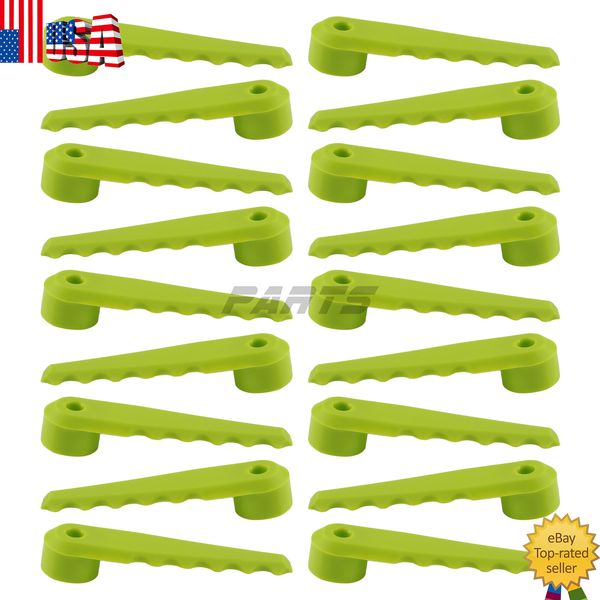 Replacement Fixed Blades For 2-in-1 String Head (18-pack) | Serrated Ryobi Duty