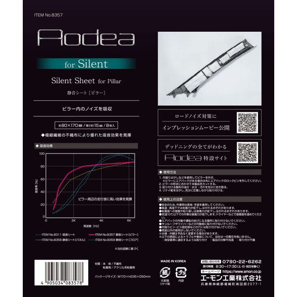 Amon 8357 Silent Sheet (for pillars)