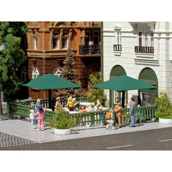 Vollmer 7665 – Beer Garden Parasols, Model Assembly Kit
