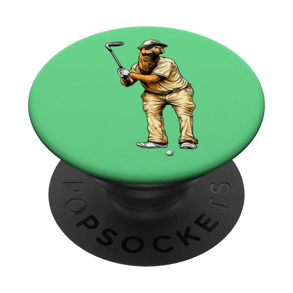 Camel Golfer / Golf Camel PopSockets Adhesive PopGrip