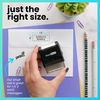 ExcelMark Custom Stamp – Clear & Crisp Impressions – Personalized Self-Inking Rubber Stamp – Use for Address Stamp and More (Small)