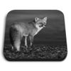 1 x Square MDF Fridge Magnet - Ginger Fox Sunset 36263