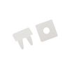 Partuto 100Pcs Square Plastic Fastener Retainer Clips for Car 6mm Replacement