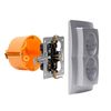Kopp 927602084 Malta Arctic White 2-Way Socket, 2-fach Steckdose
