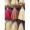 Candles 4" Hand Dipped 6 Joined Pairs, primitive taper vintage