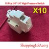 10 X 1/4" High Pressure Switch  Pump RO Water Filter Reverse Osmosis Part