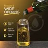 Oil Dispenser & Vinegar Set with Drip-Free Spouts-2 Pack Includes 500ml & 250ml