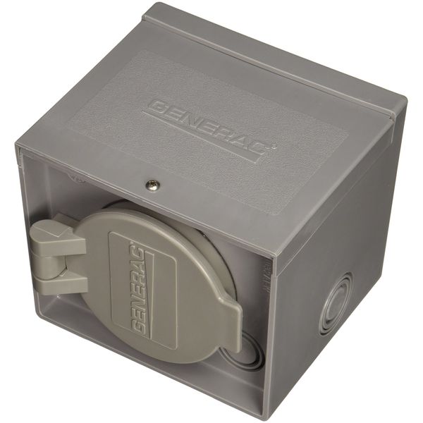 Generac 6340 30-Amp 125/250-Volt Raintight Power Inlet Box for Outdoor Generator Connections, Durable and Reliable