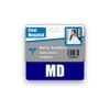 MD Badge Buddy Horizontal w/Height & Weight Conversion Charts (Standard, Navy)