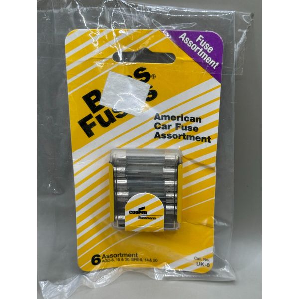 Cooper Bussmann UK-6 American car fuse assortment