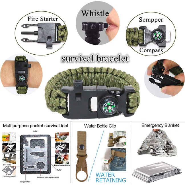 Gifts for Men Dad Husband Him, Survival Kit, Survival Tools with