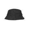 Flexfit Denim Bucket Hat Anglerhut, black/grey, one size