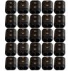 3/8 Inch Double OT Reusable Rope Clamp Twenty Five (25) Pack (Black)