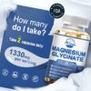 Magnesium Glycinate 120 Capsules 1330mg 100% High Absorption Chelated