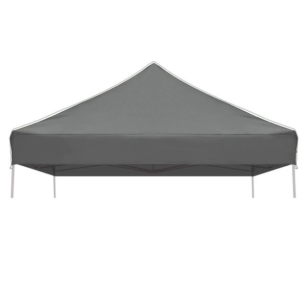 Strong Camel Pop up 10'X10' Canopy Replacement Top Ez Gazebo Replacement Canopy Top (Grey)