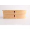 Japanese Magewappa Lunch Box, Polka Dot Blue (Slim)