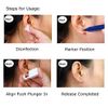 Ear Piercing Gun Disposable Self Mixed Colors Ear Piercing Gun Kit Safety Ear Piercing Gun Kit Tool For Girls Women Men (Gold)