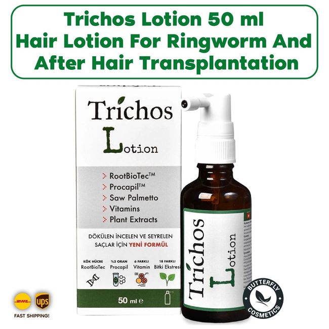 Trichos Lotion 50 ml Hair Lotion For Ringworm And After Hair Transplantation