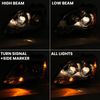 For GMC Acadia 2007-2012 Projector Headlights Headlamps W/bulbs Left+Right Clear