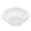 White 12 oz. Plastic Bowls - 100 Count(styles may vary)