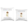 King Charles III Coronation Ceremony Keepsake Memorabilia Throw Pillow